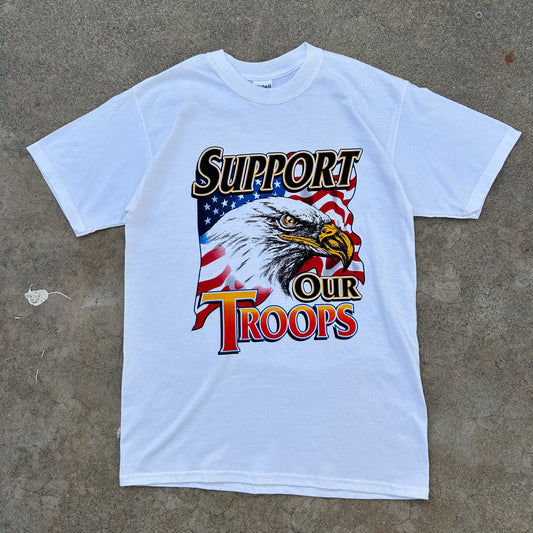 (M) Vintage 'Support Our Troops" American Eagle Shirt