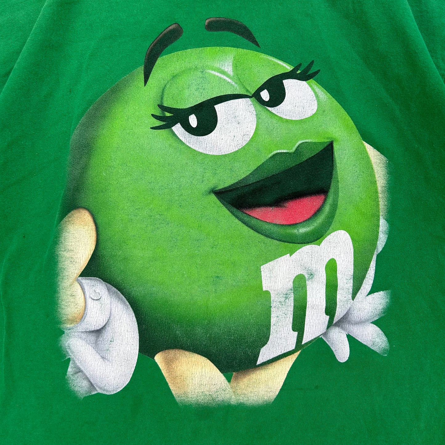 (L/XL) Vintage M&M's Ms. Green Shirt