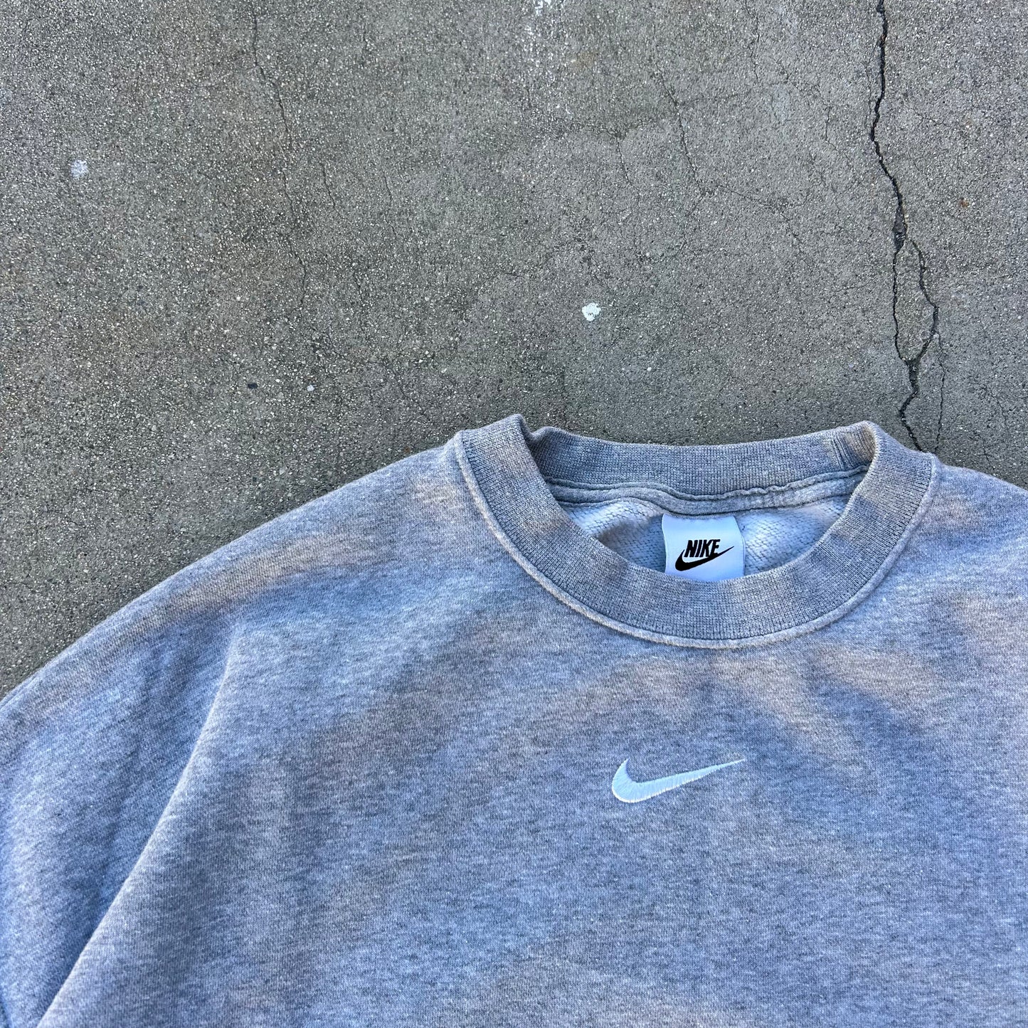 (WOMENS S) Nike Center Check Womens Oversized Crewneck