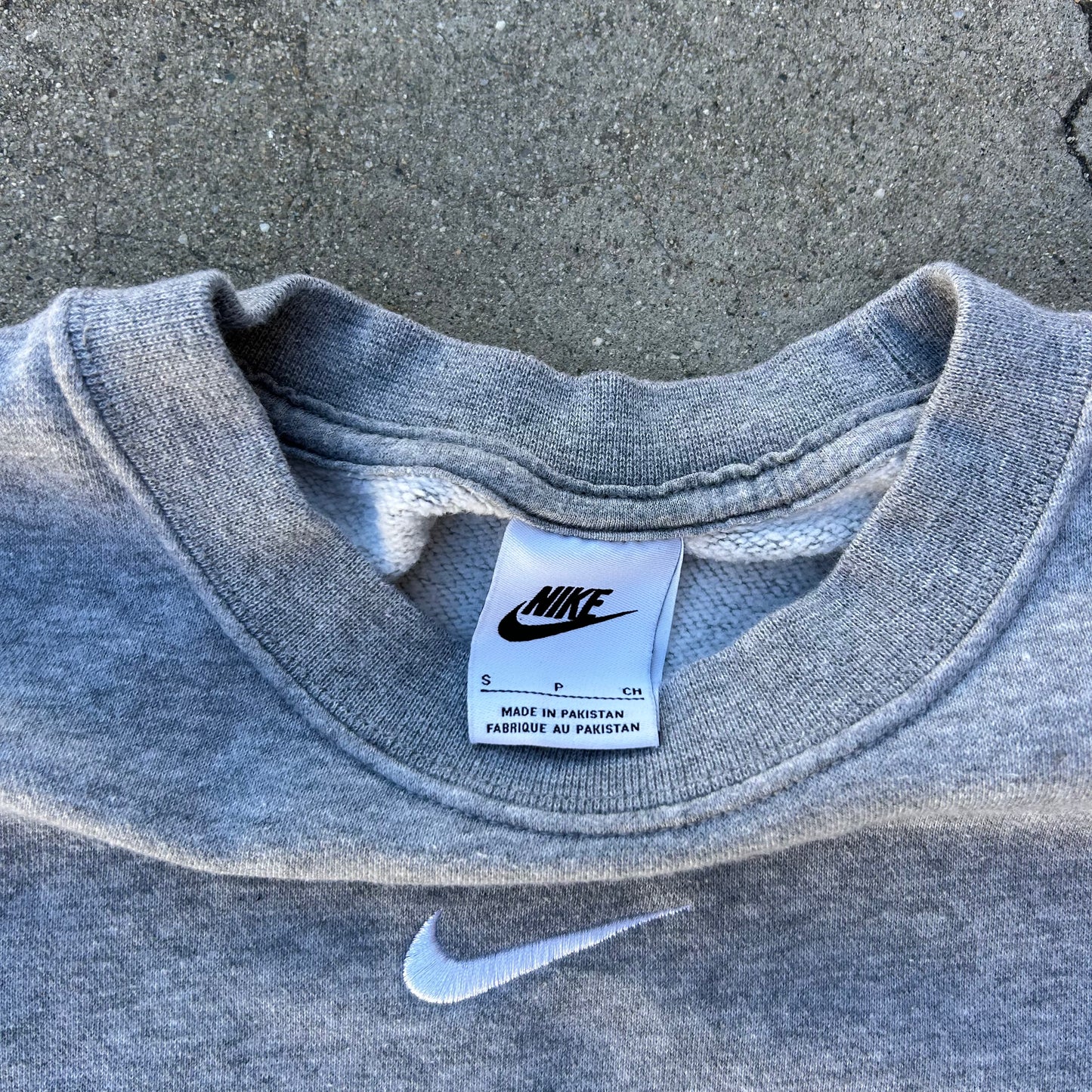 (WOMENS S) Nike Center Check Womens Oversized Crewneck