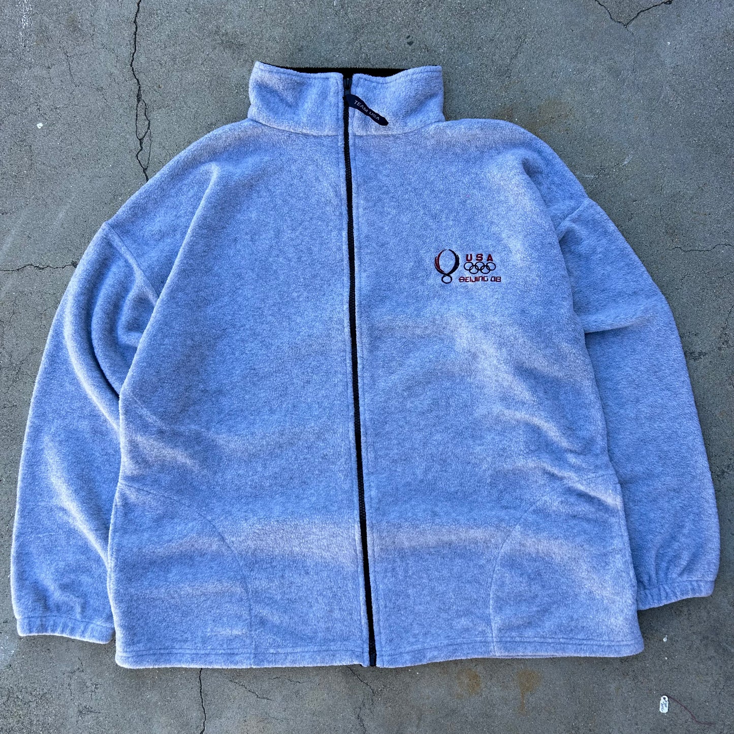 (XL) 2008 Beijing Olympic Zip-Up Fleece