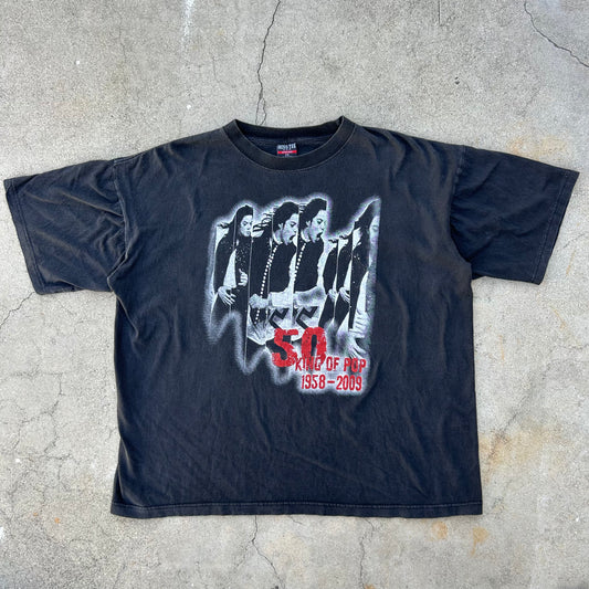 (XXL) Vintage Michael Jackson 'King of Pop' 50 Shirt