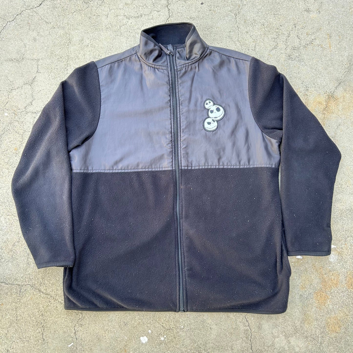 (S) Disney The Nightmare Before Christmas Zip-Up Fleece