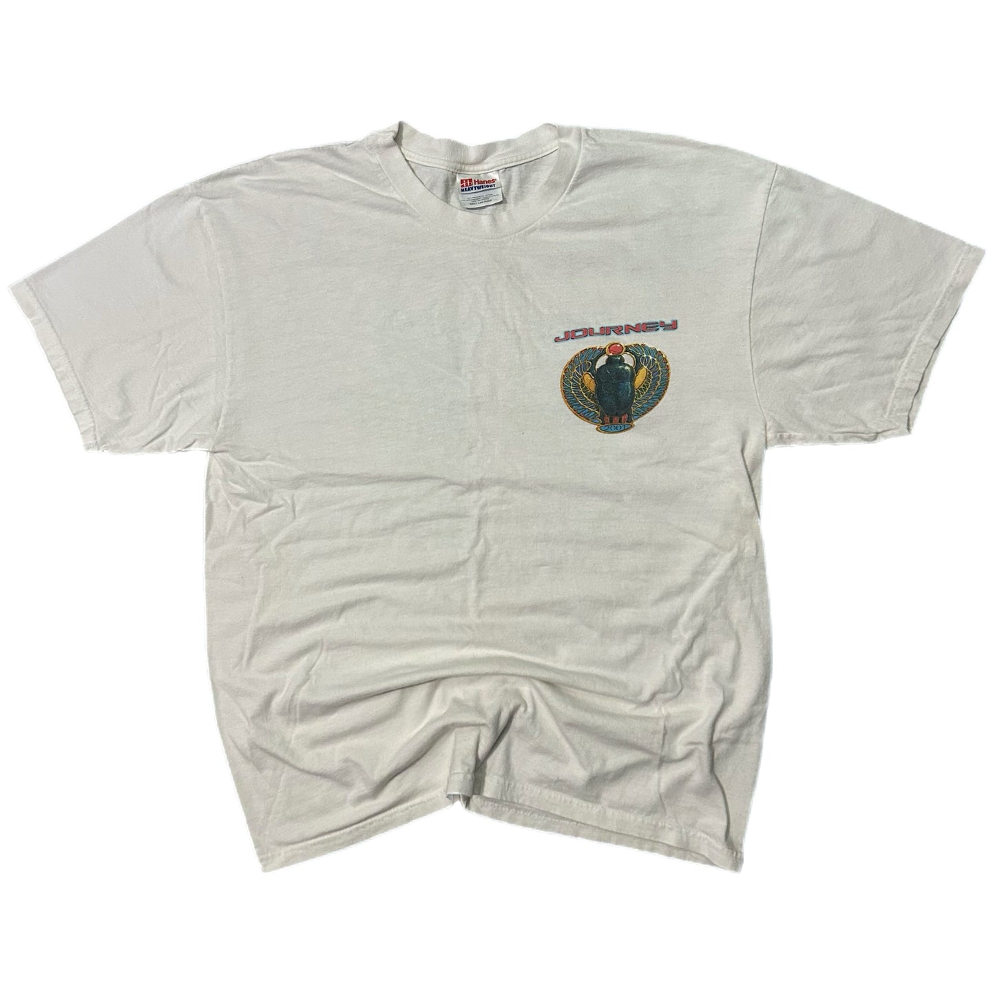 (L) 2001 Journey Arrival Tour White T-Shirt