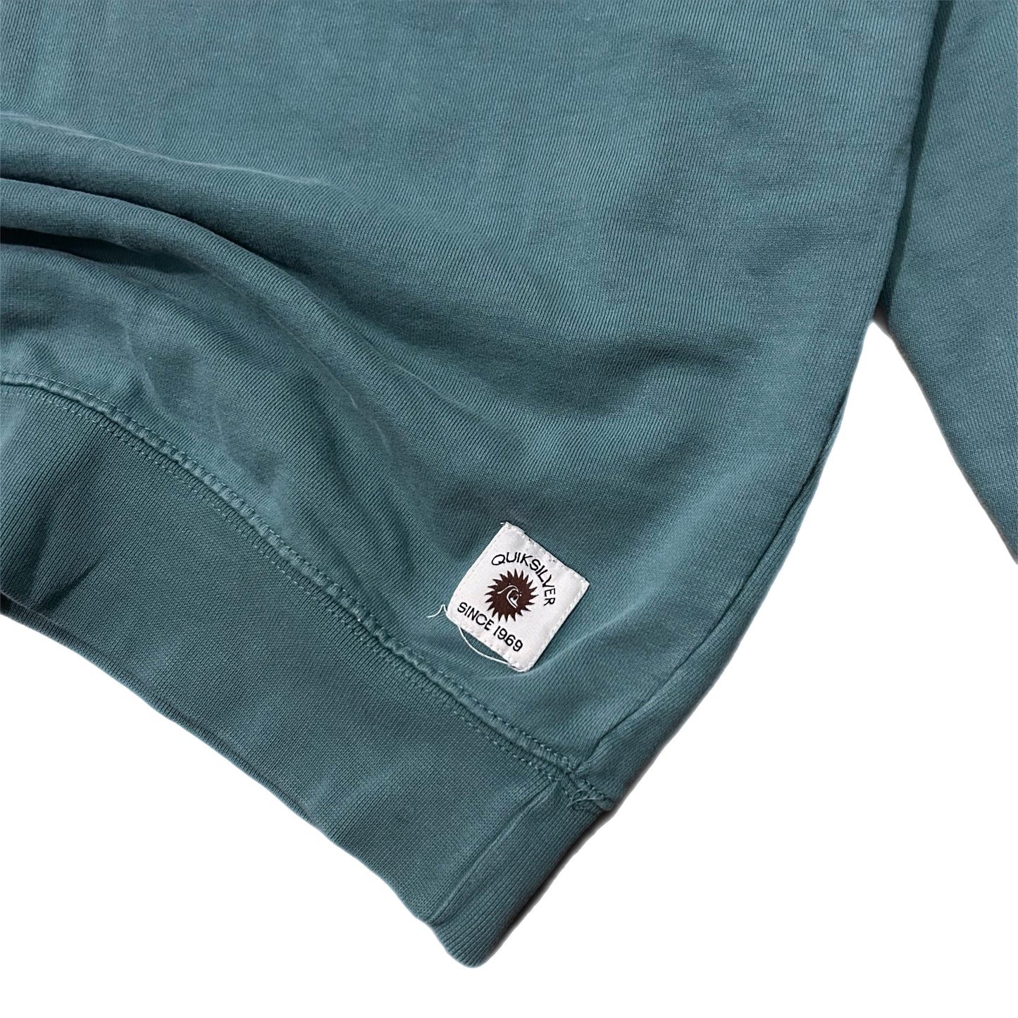 (L) Quicksilver Teal Pullover Crewneck