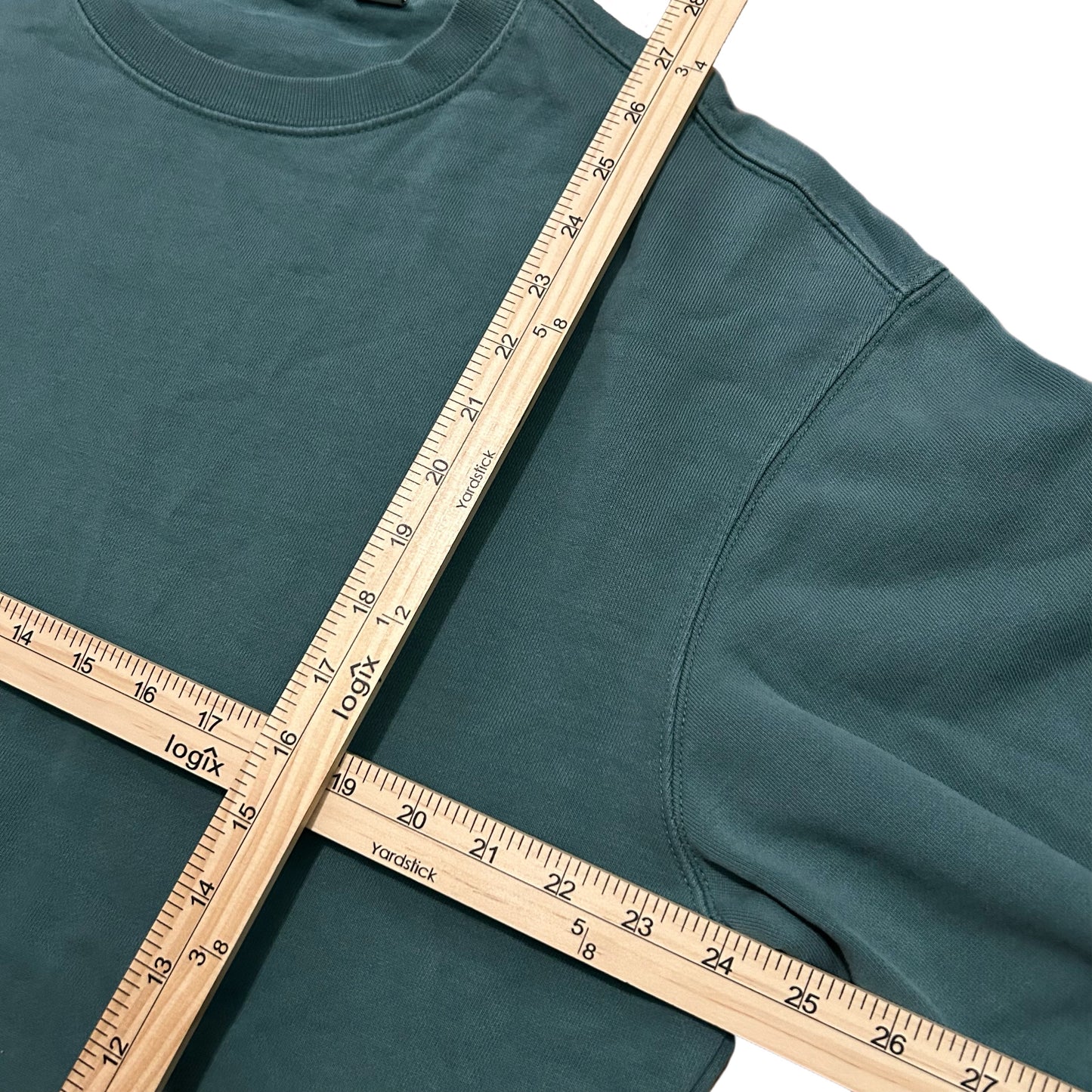 (L) Quicksilver Teal Pullover Crewneck
