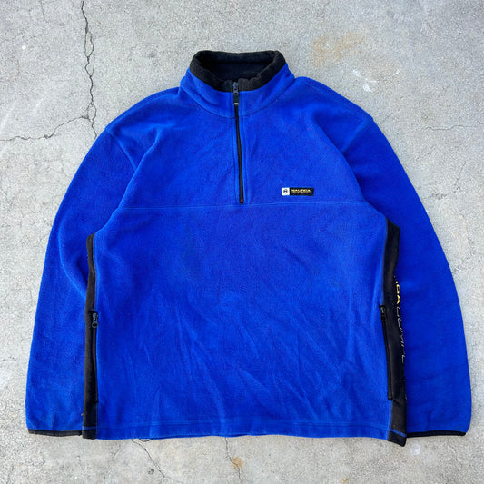 (M) Vintage Blue Nautica Competition Quarter-Zip Fleece