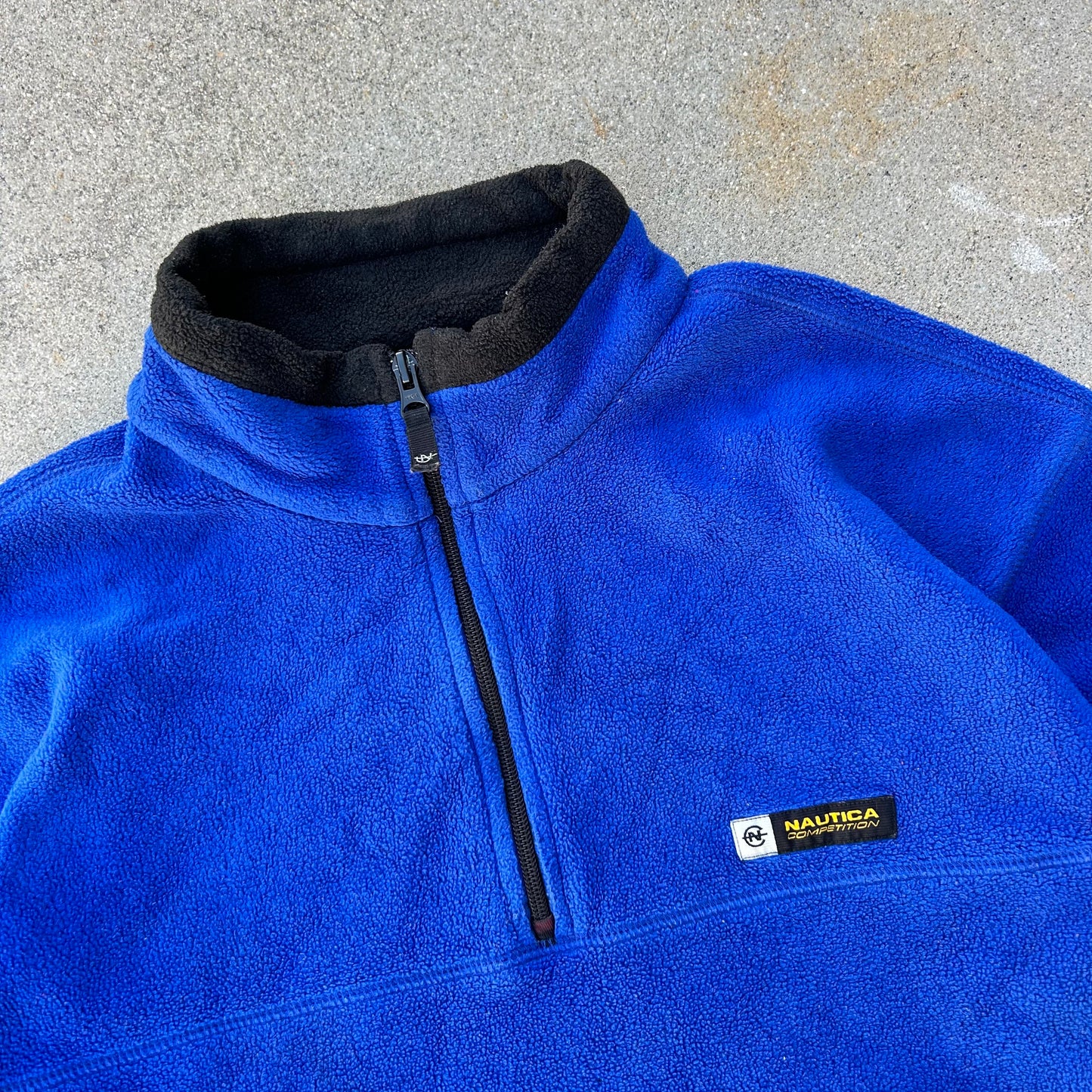 (M) Vintage Blue Nautica Competition Quarter-Zip Fleece
