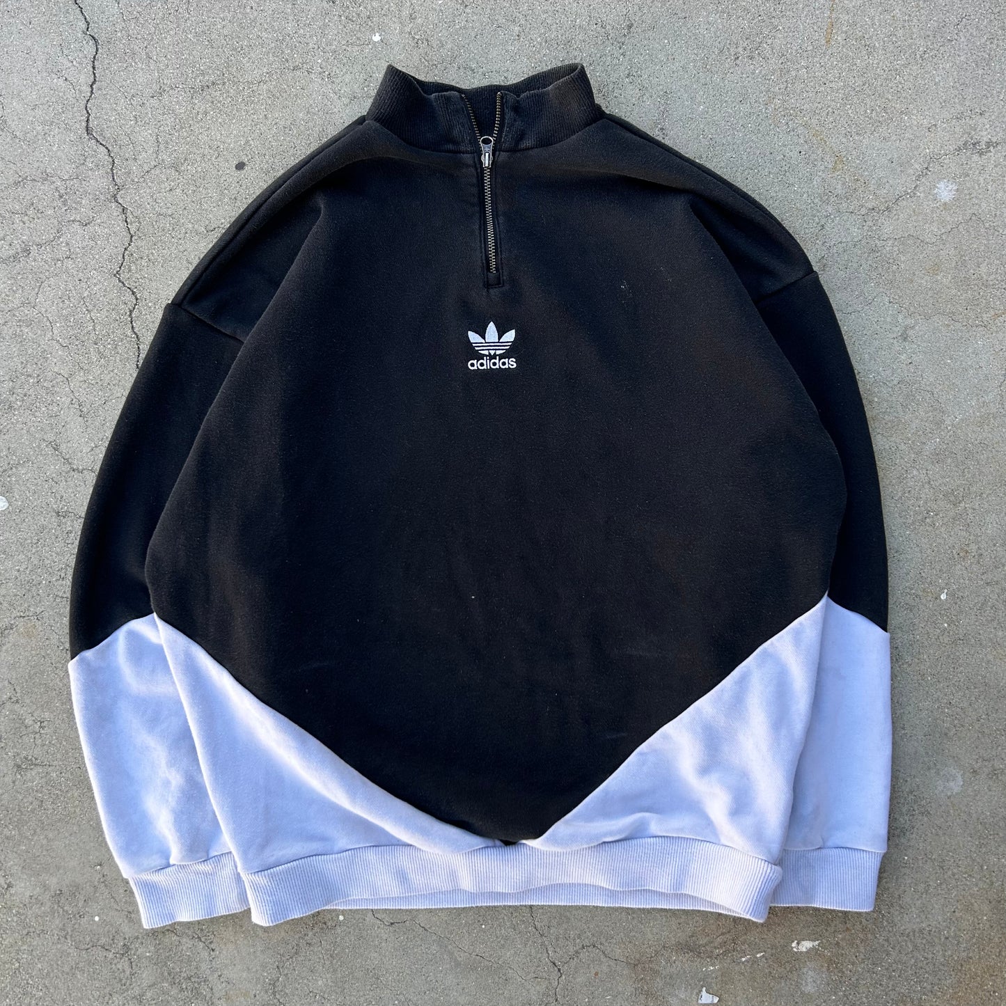 (S) Adidas Quarter-Zip Sweater