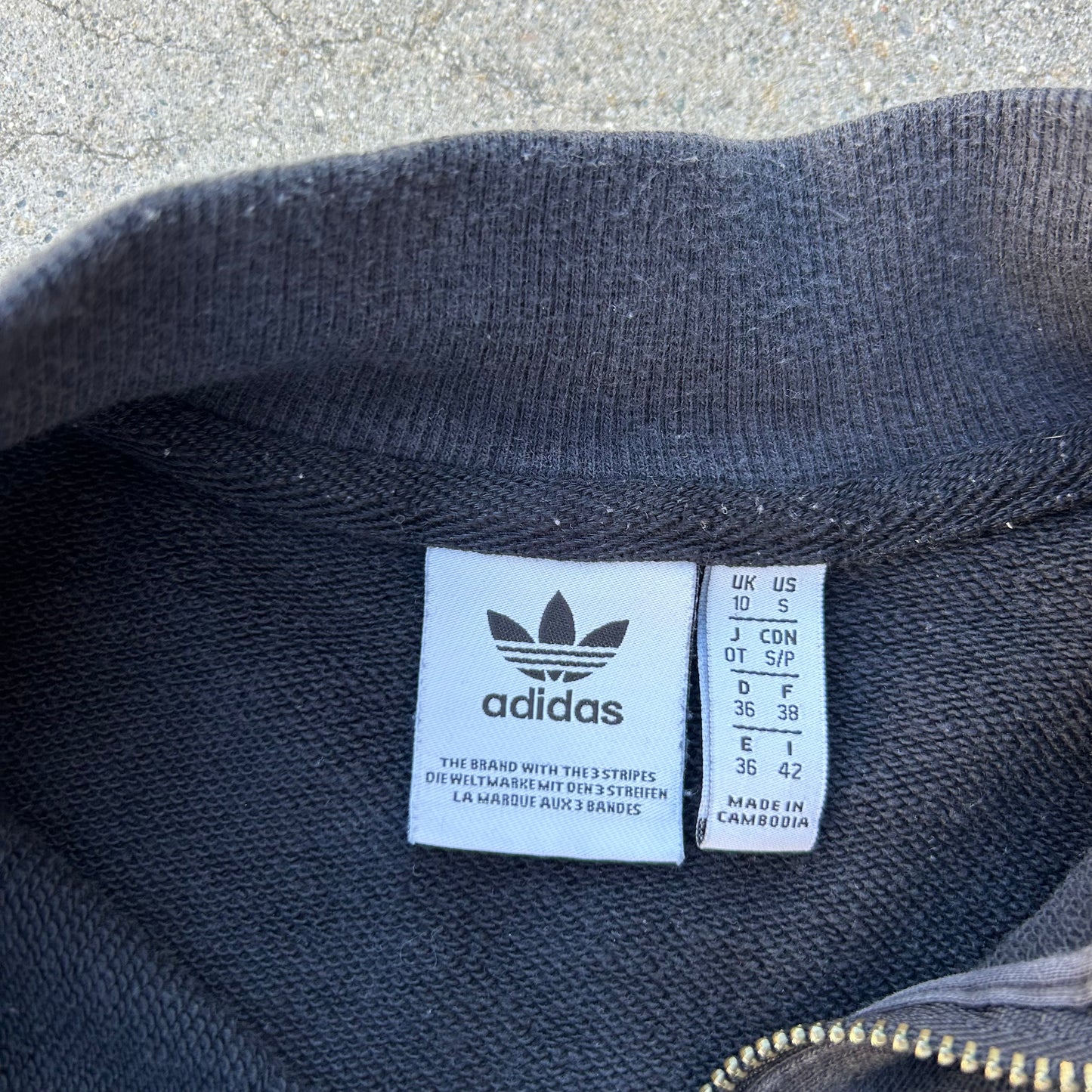 (S) Adidas Quarter-Zip Sweater