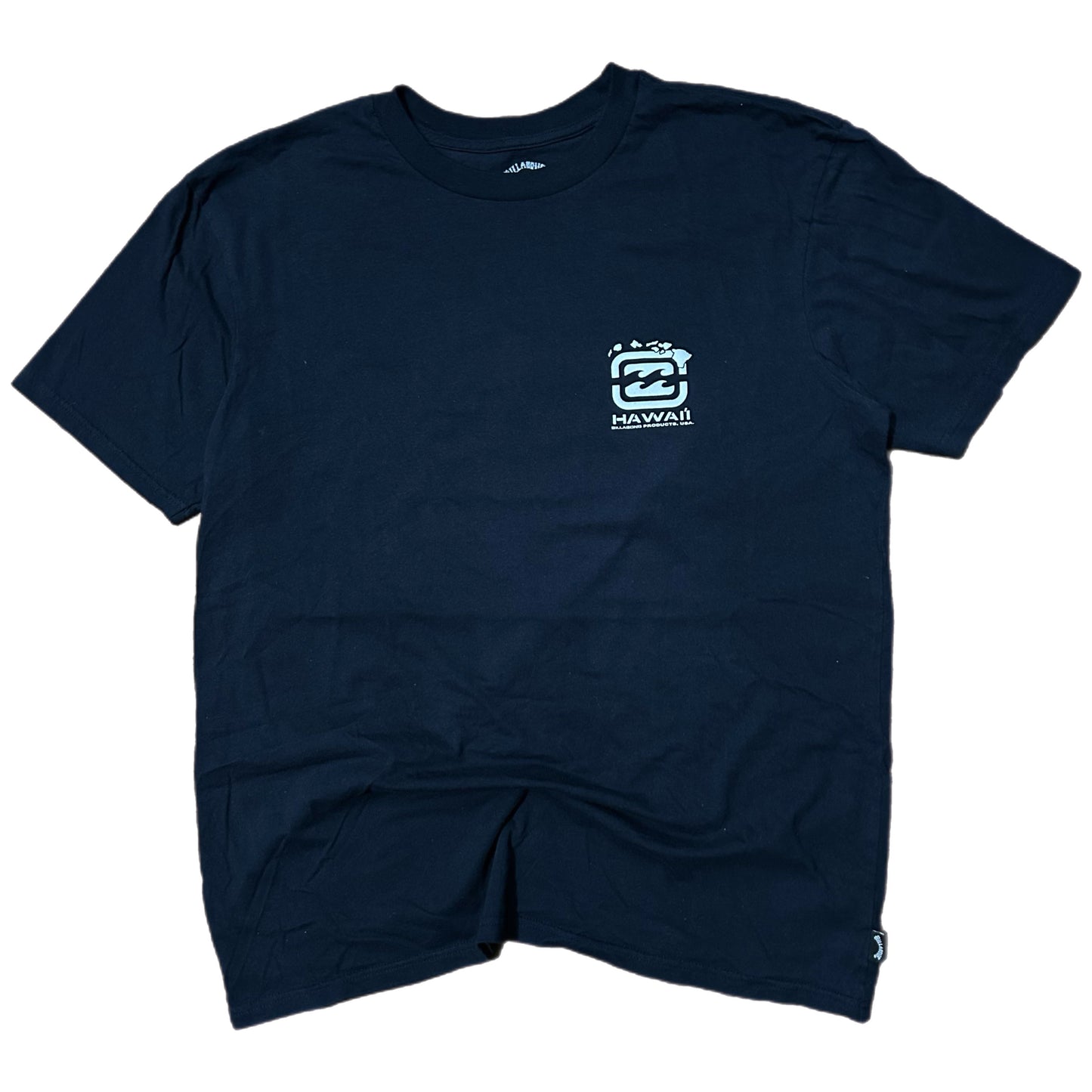 (L) Billabong Hawaii Big Logo Navy T-Shirt