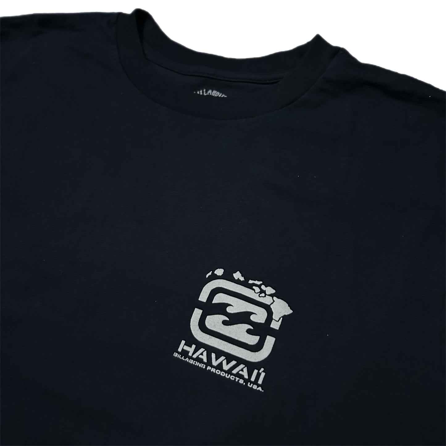 (L) Billabong Hawaii Big Logo Navy T-Shirt