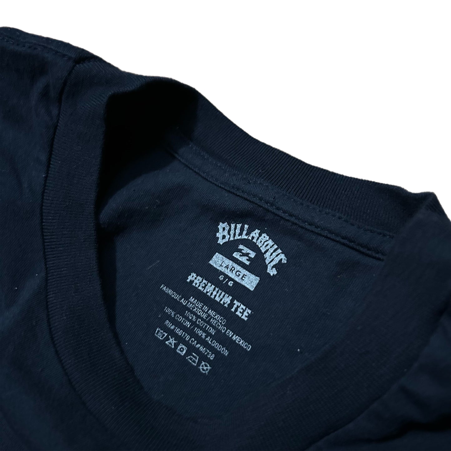 (L) Billabong Hawaii Big Logo Navy T-Shirt