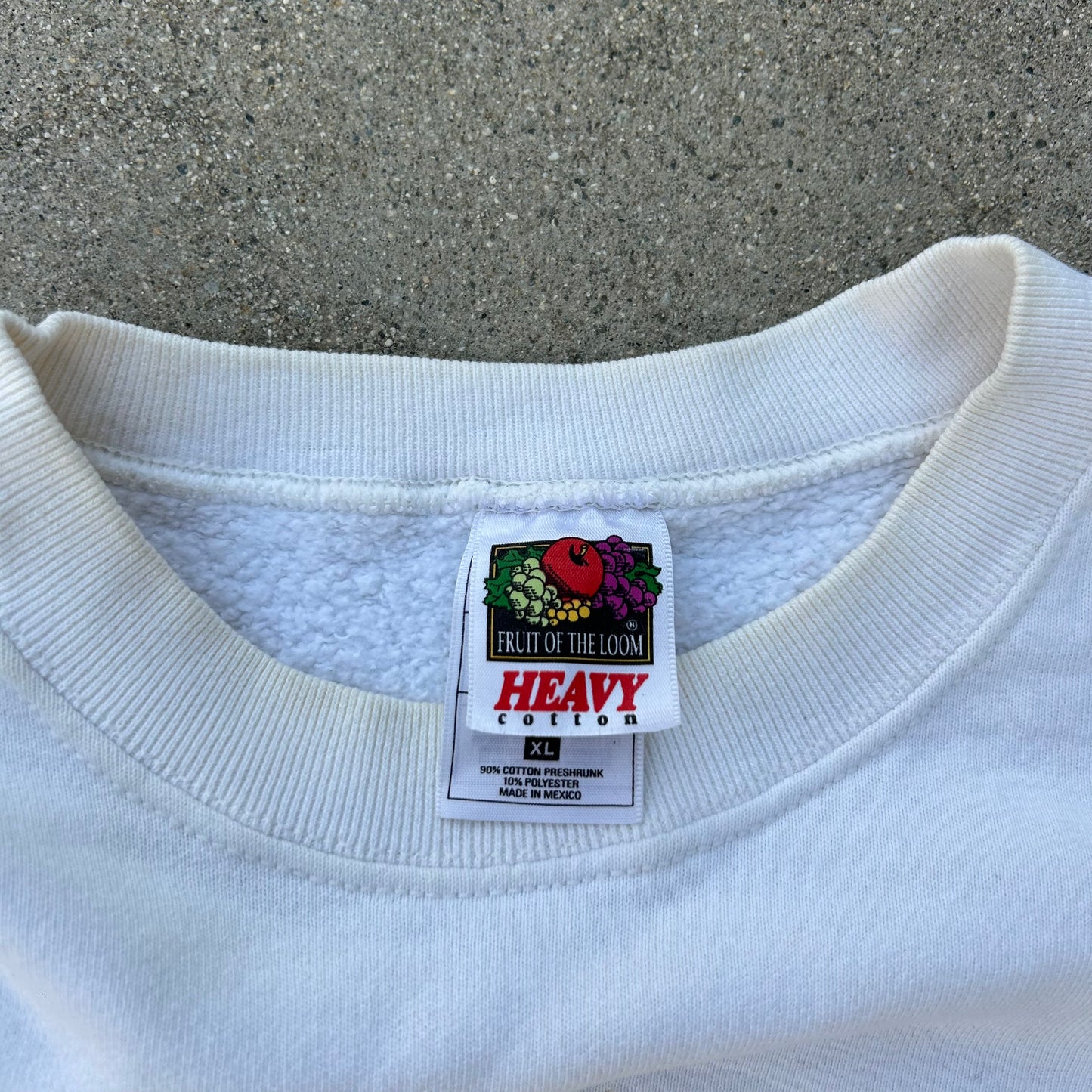 (XL) 90's Joy to The World White Crewneck