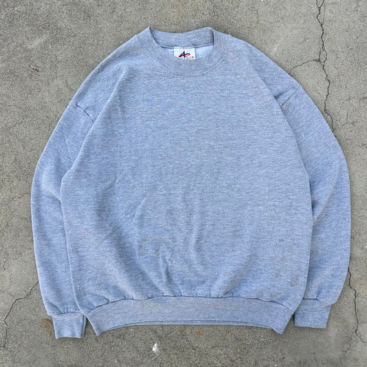 (L/XL) Vintage Athletech Gray Crewneck