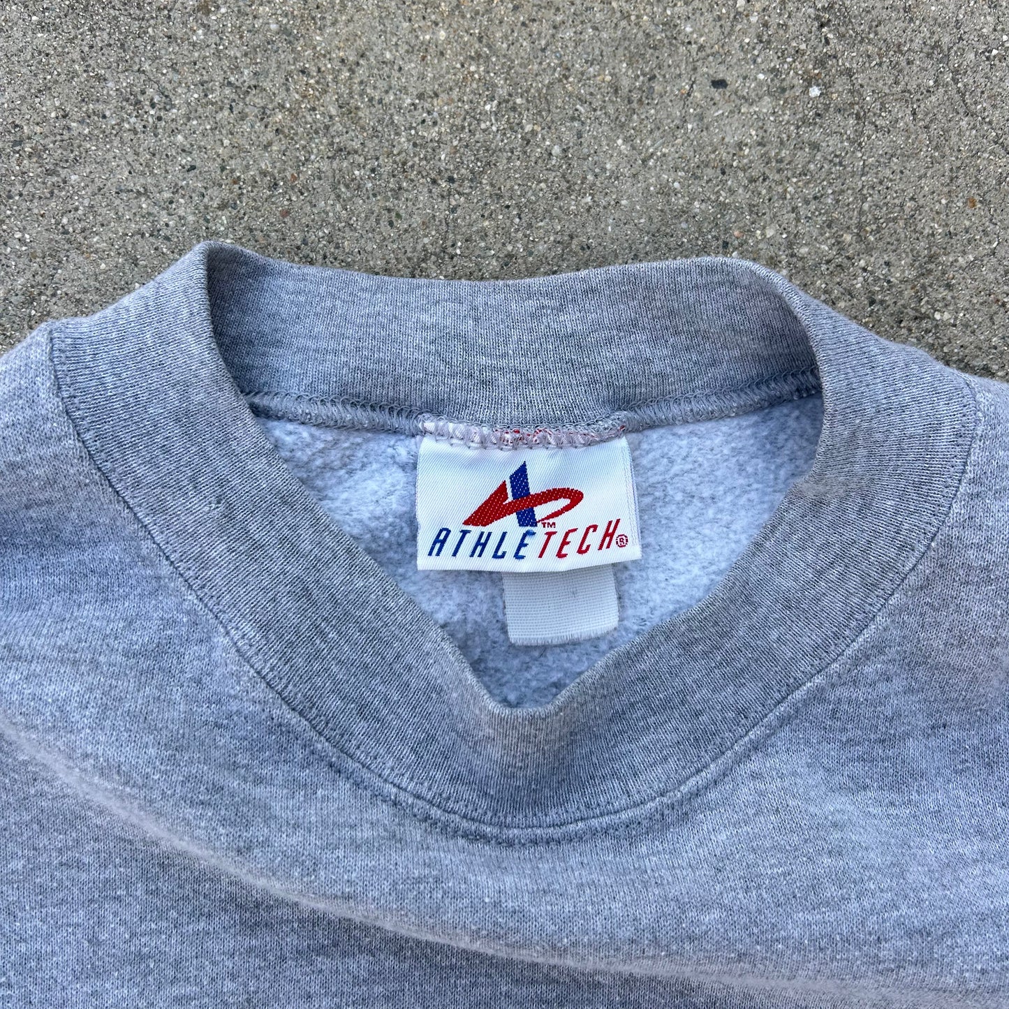 (L/XL) Vintage Athletech Gray Crewneck