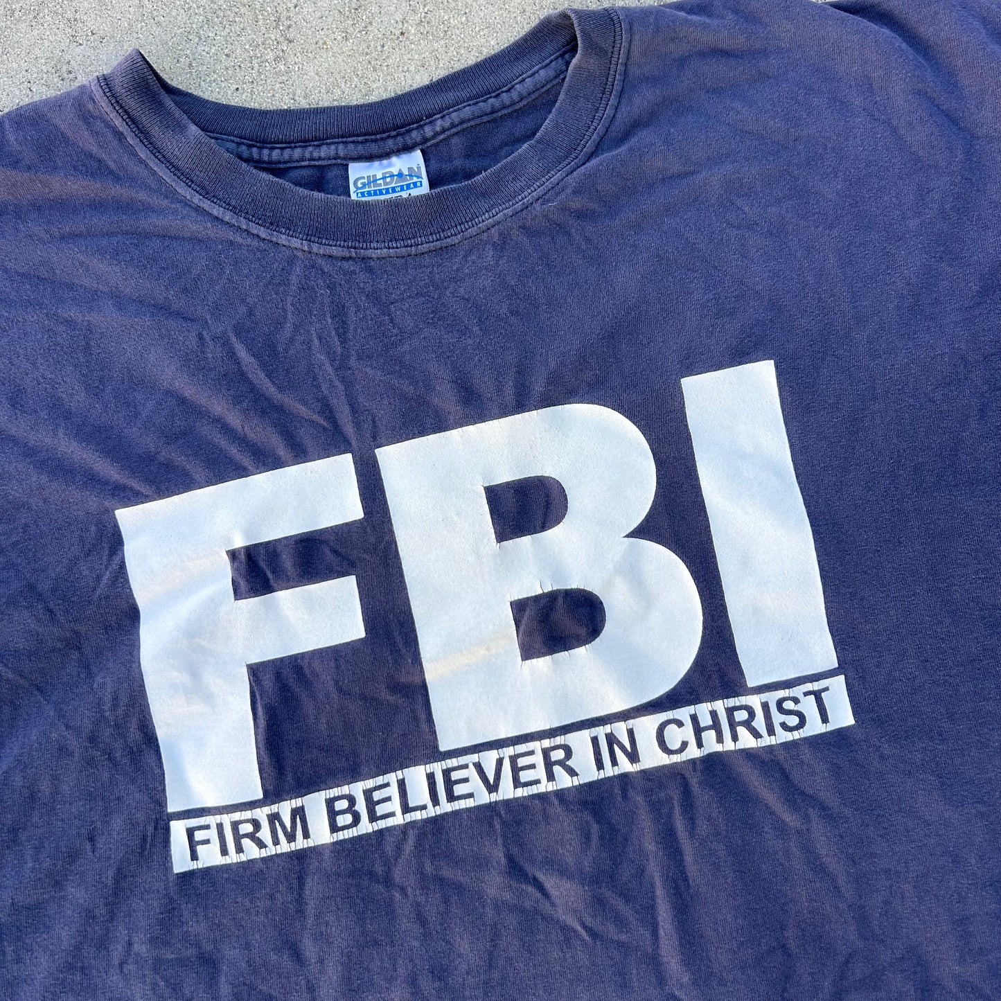 (XXL) Vintage FBI Christ Shirt