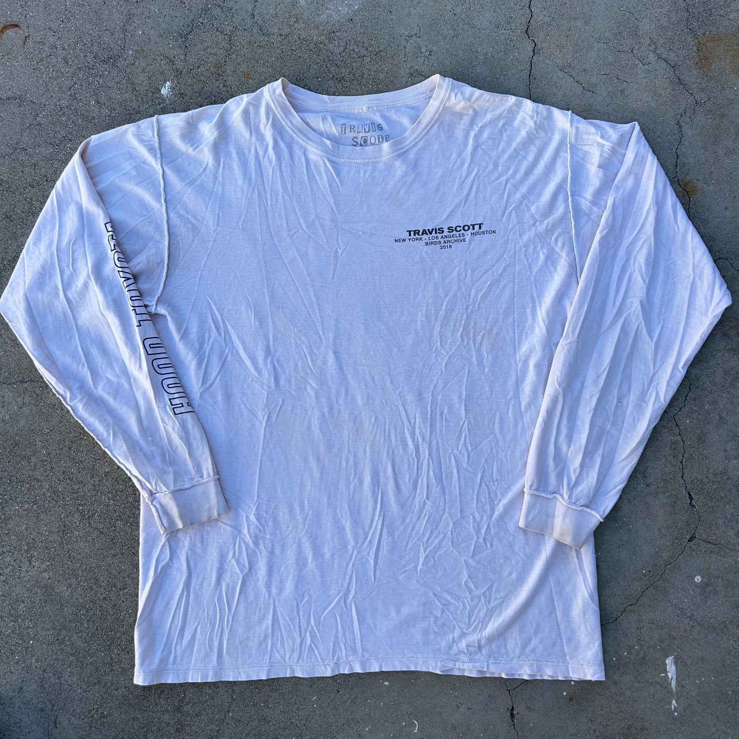 (L) 2016 Travis Scott Hood Toyota Long Sleeve Shirt