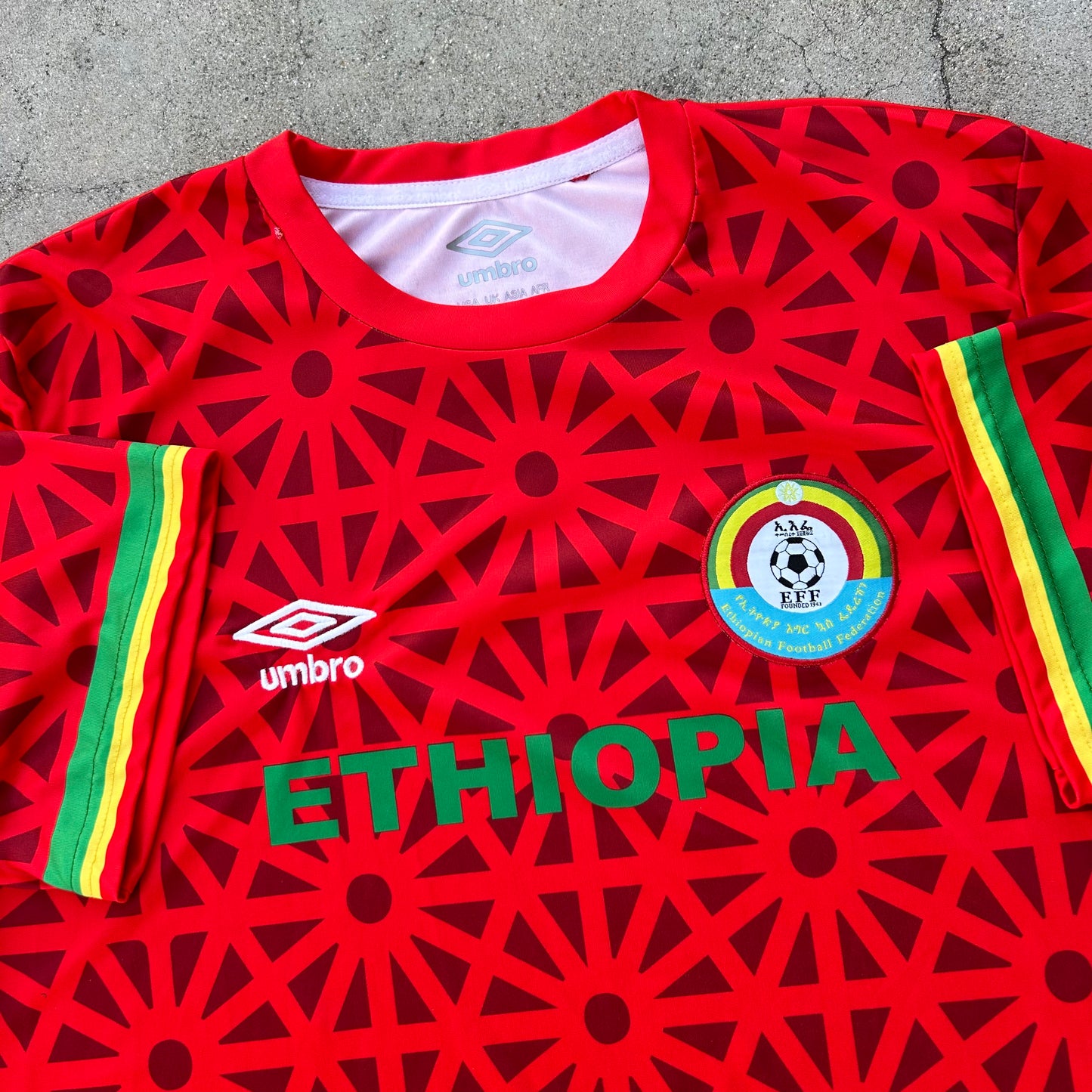 (XL) Umbro Ethiopia Football Federation Soccer Jersey