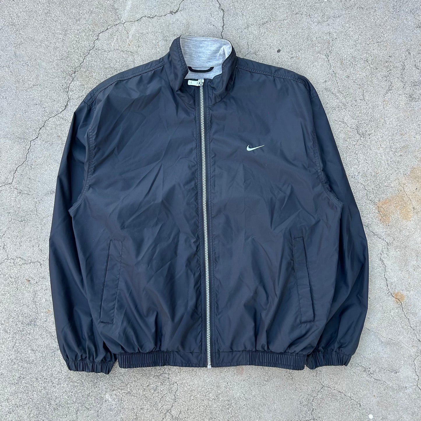 (S) 90s Nike Black Windbreaker Jacket