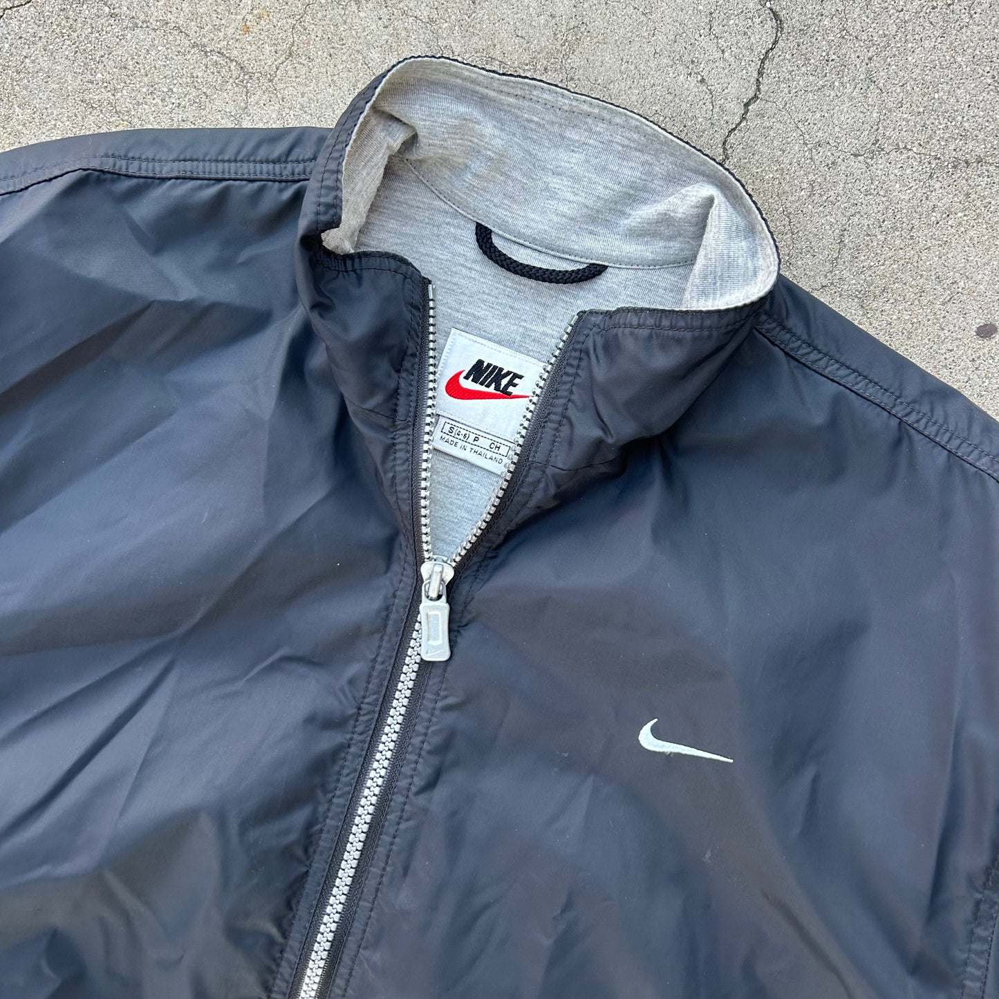 (S) 90s Nike Black Windbreaker Jacket