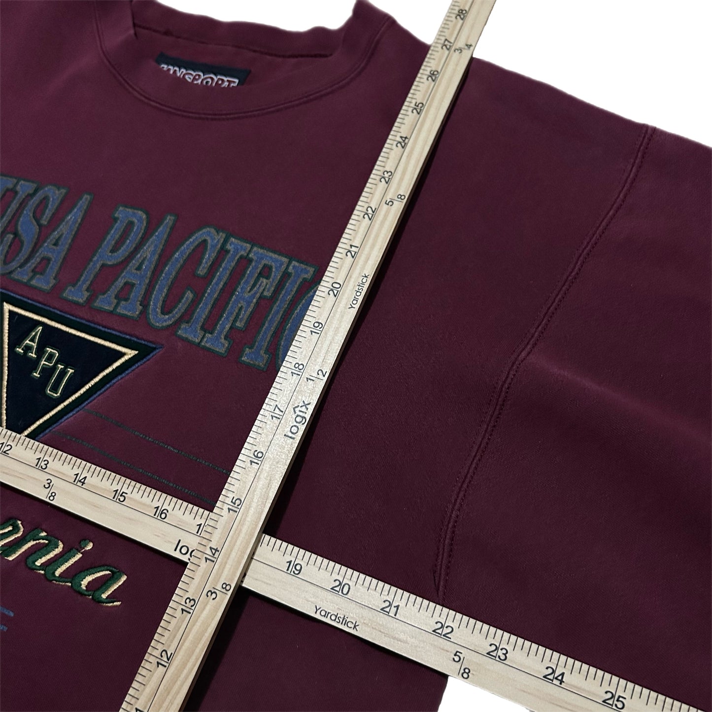 (L) Y2K Jansport Azusa Pacific Maroon Crewneck