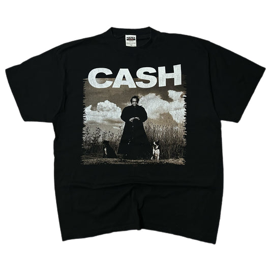 (XXL) Vintage 90s Johnny Cash Black T-Shirt