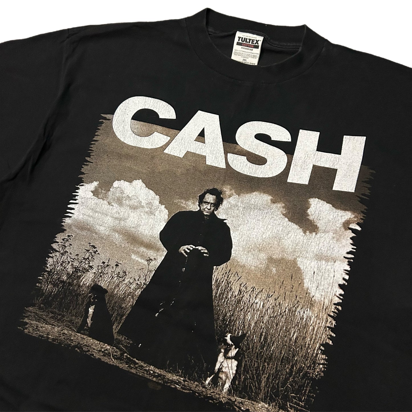 (XXL) Vintage 90s Johnny Cash Black T-Shirt