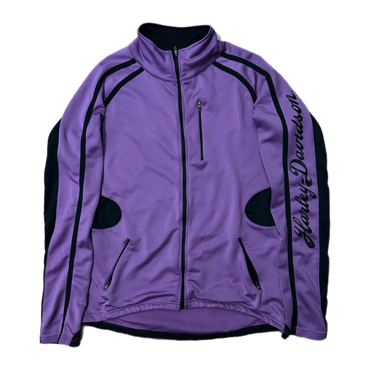(M) Harley Davidson Activewear Purple Zip-Up Jacket