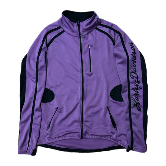 (M) Harley Davidson Activewear Purple Zip-Up Jacket