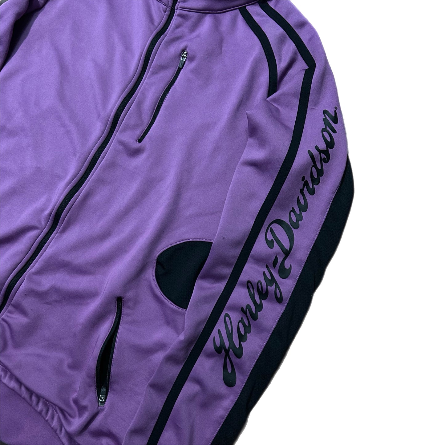 (M) Harley Davidson Activewear Purple Zip-Up Jacket