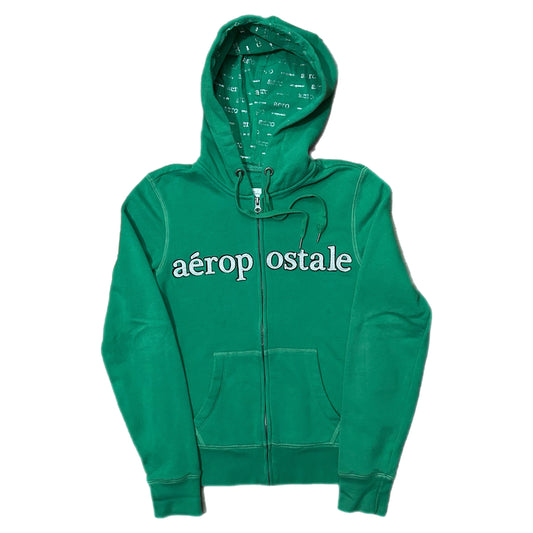 (S) Y2K Aeropostale Green Zip-Up Jacket