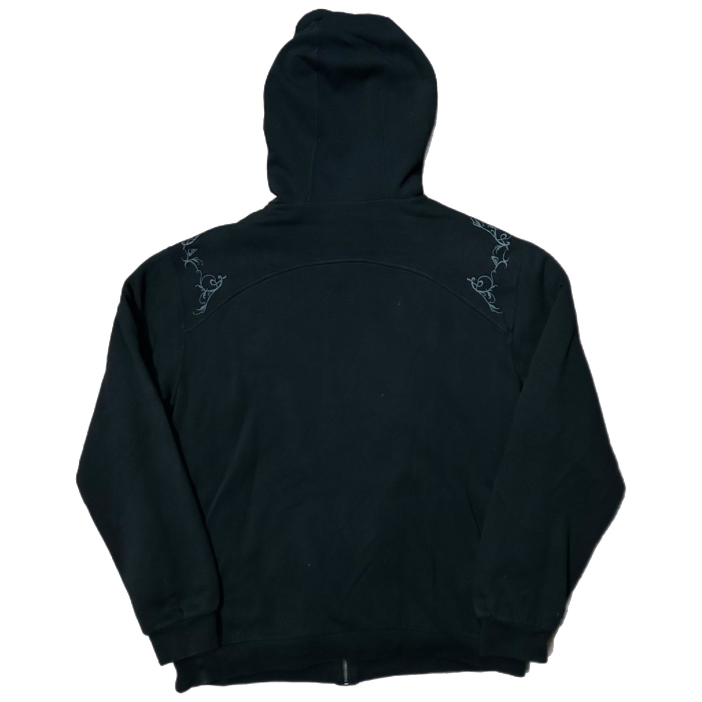 (XL) Quicksilver 2000s Retro Embroidered Black Jacket