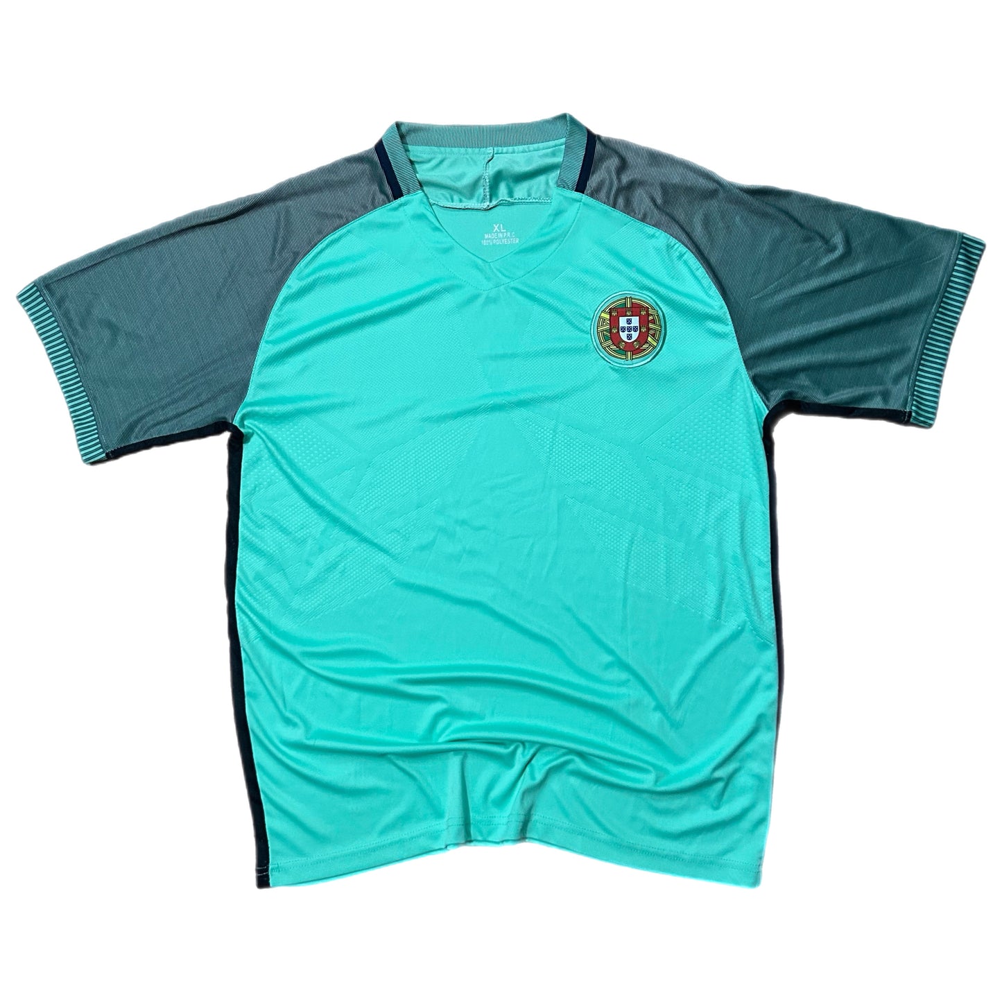 (XL) Y2K Portugal Soccer Teal Jersey