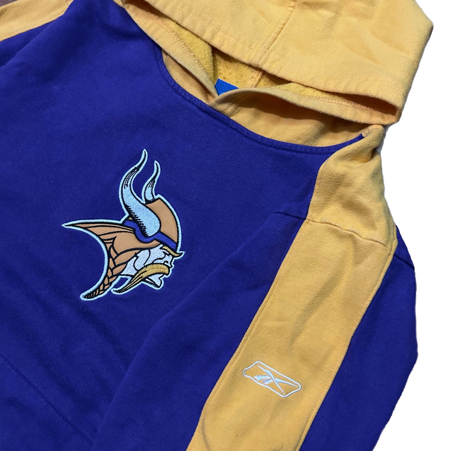 (Youth XL) Y2K Reebok NFL Minnesota Vikings Purple Hoodie