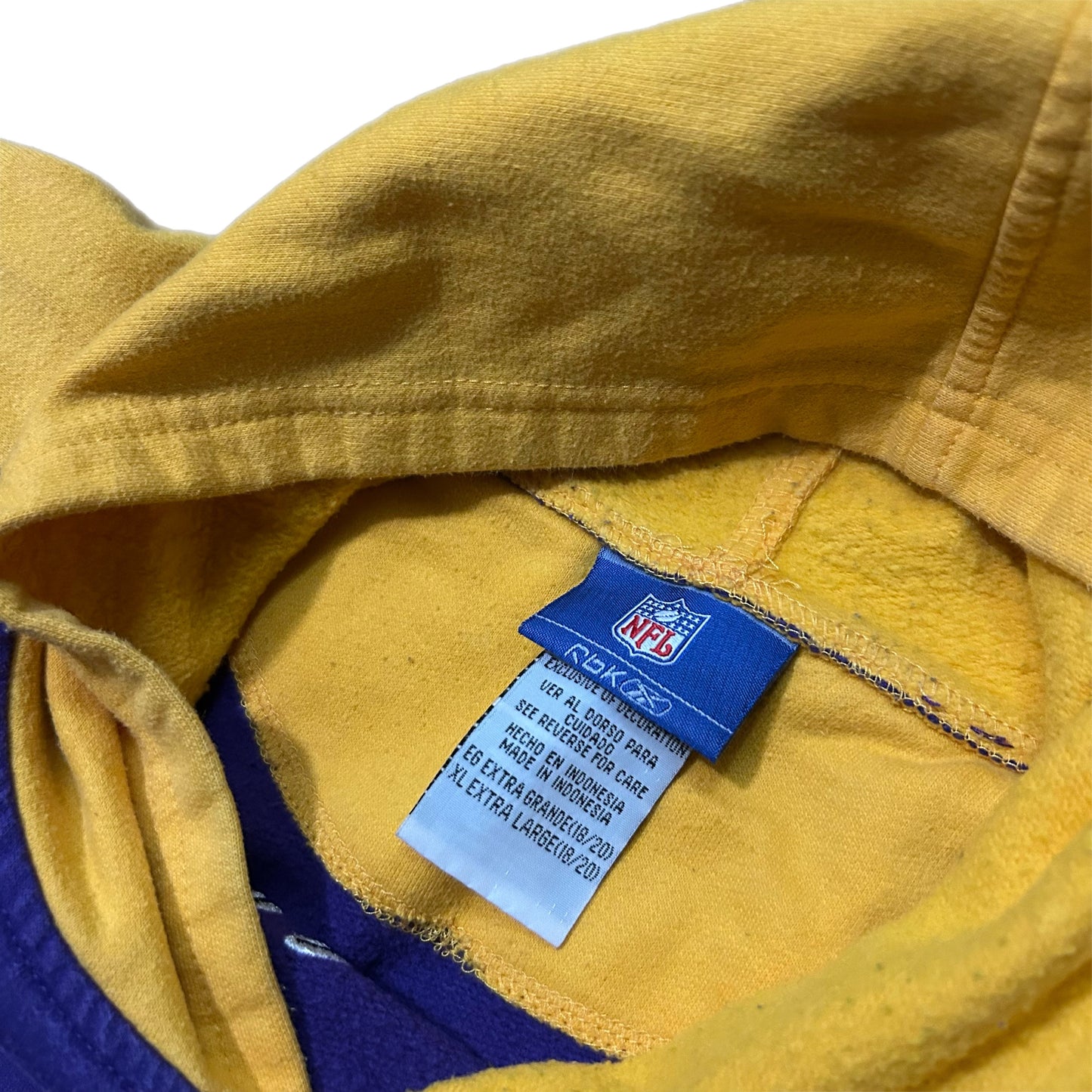 (Youth XL) Y2K Reebok NFL Minnesota Vikings Purple Hoodie