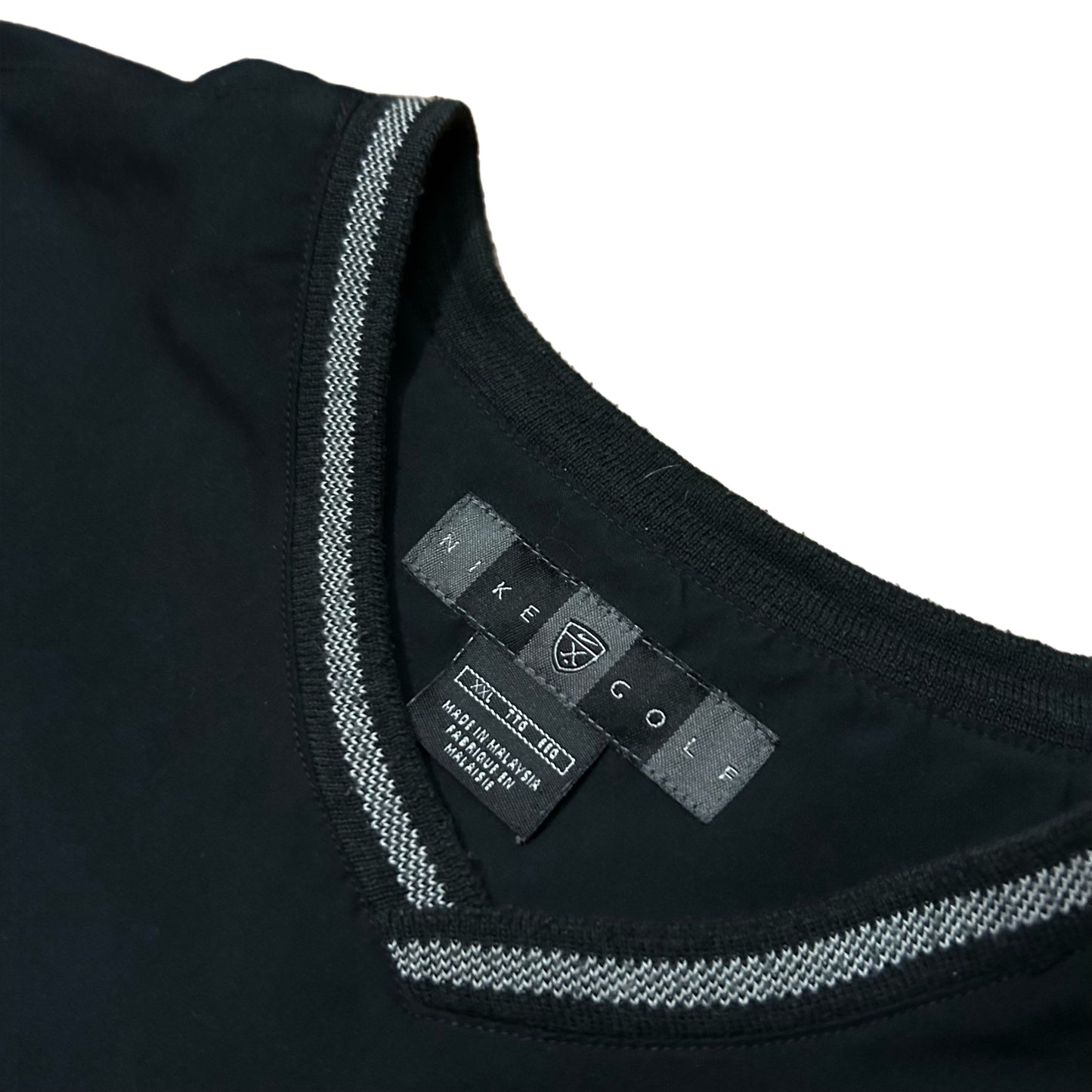(XXL) Y2K Nike Golf Black V-Neck Pullover