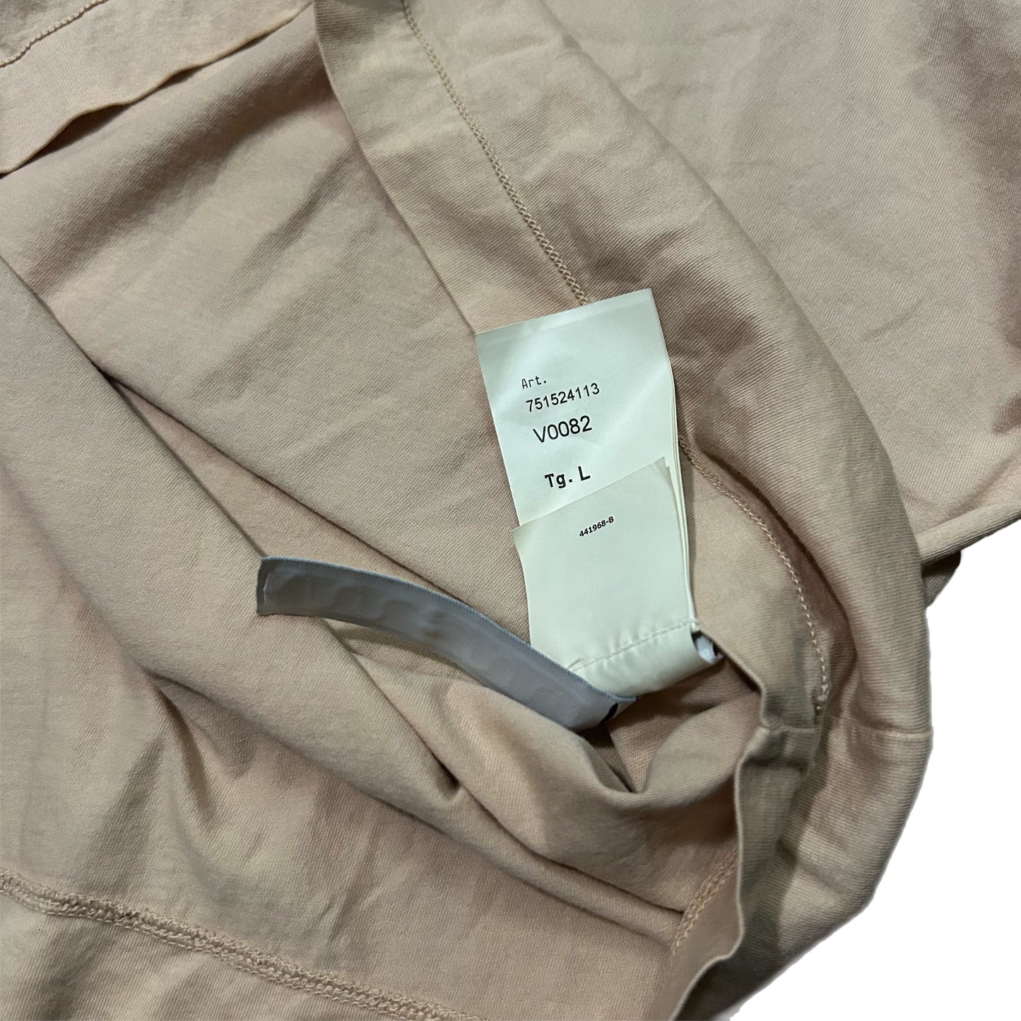 (L) Stone Island Small Logo Beige T-Shirt