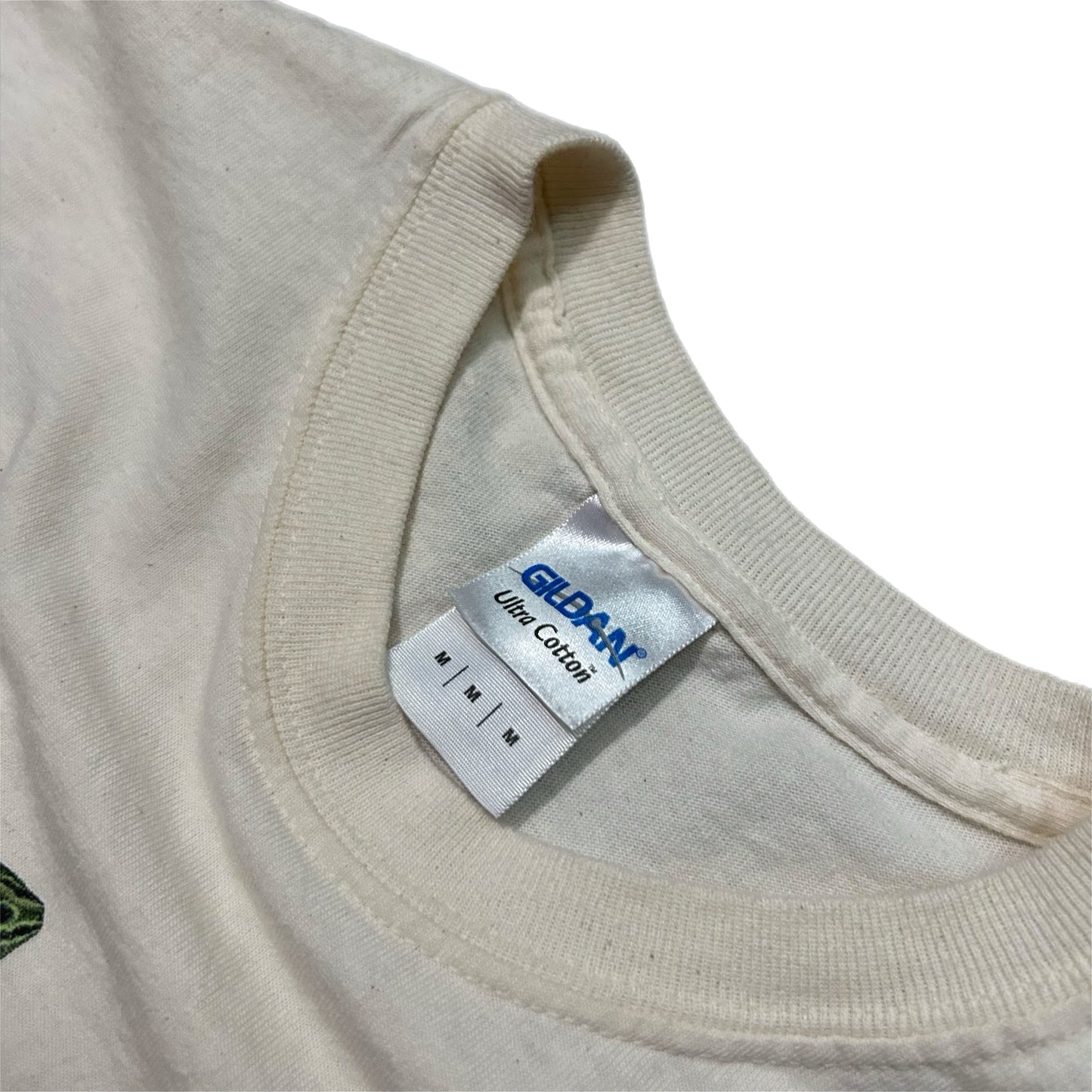 (M) Vintage Frog Life Cycle Beige T-Shirt