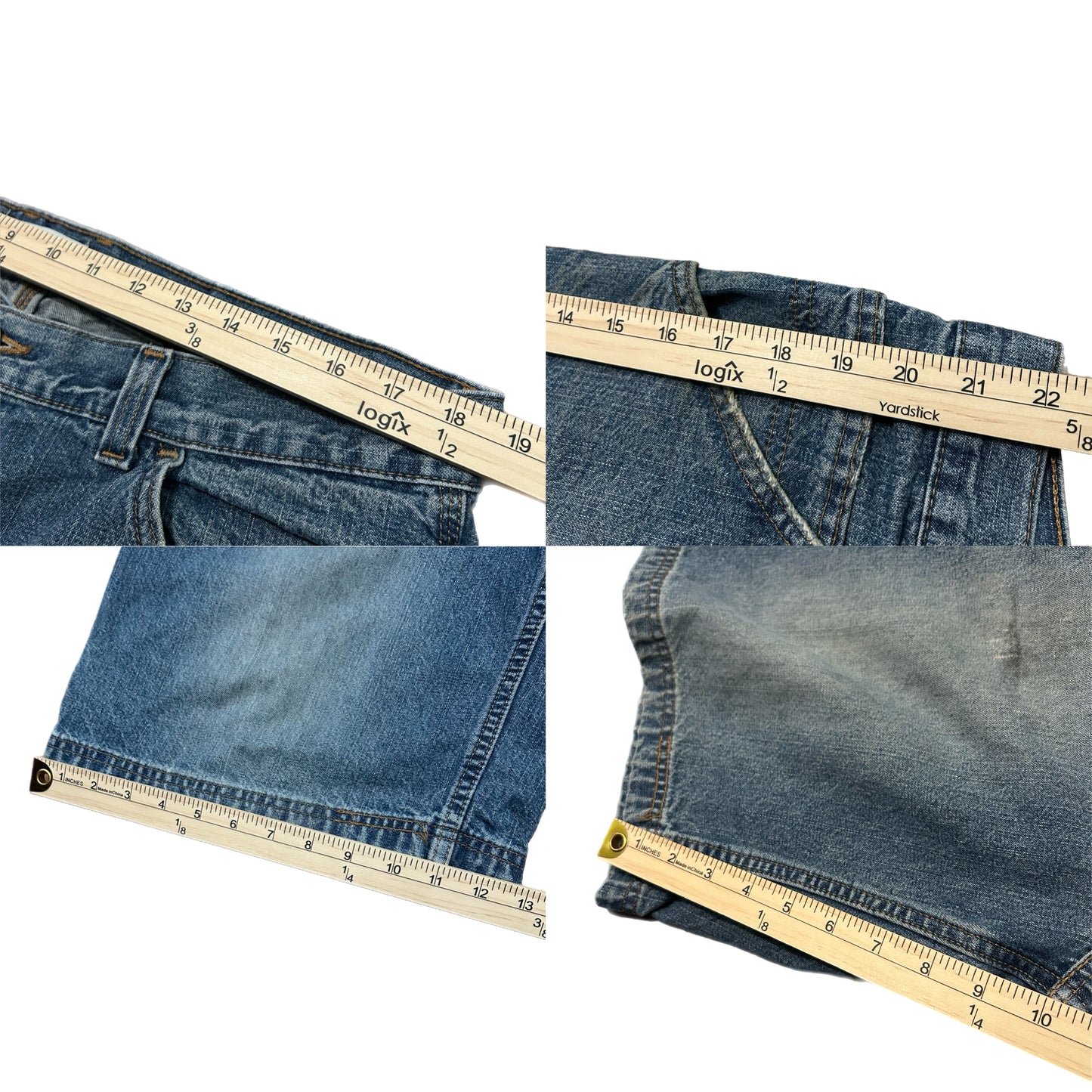 (36) Faded Glory Carpenter Jean Shorts