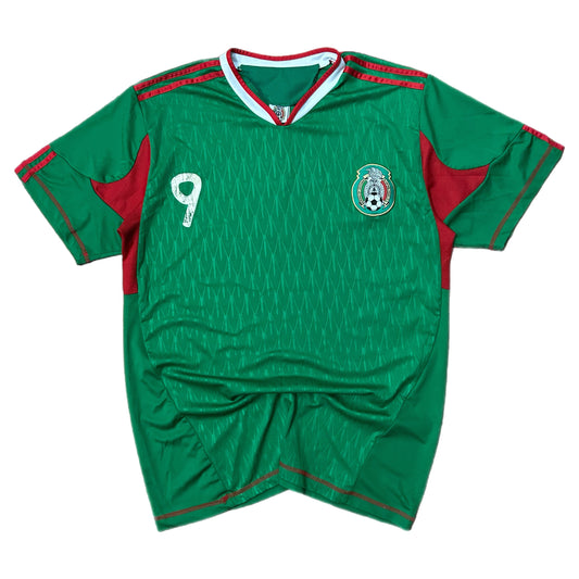 (L) Vintage Mexico #9 Soccer Jersey