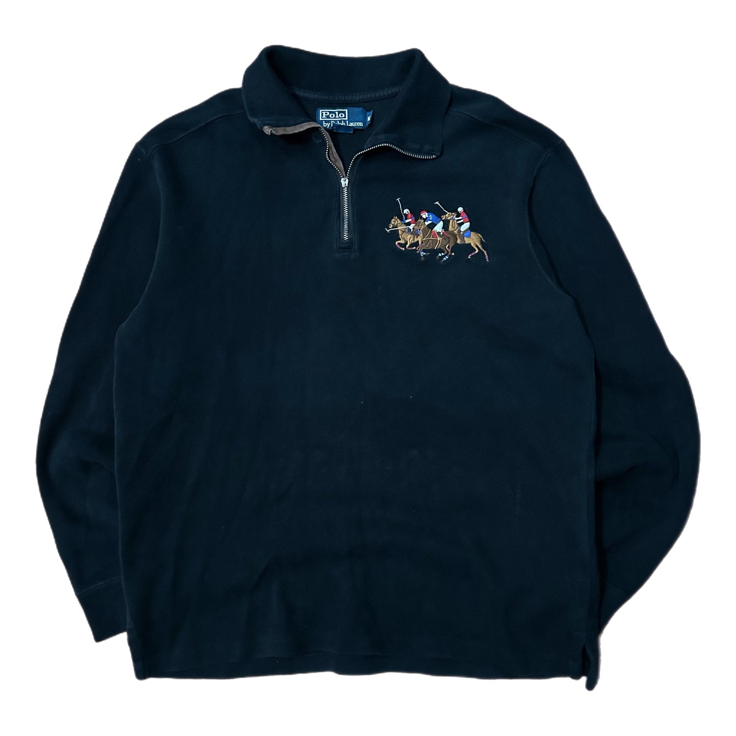 (M) Vintage Polo Ralph Lauren Triple Pony Quarter-Zip