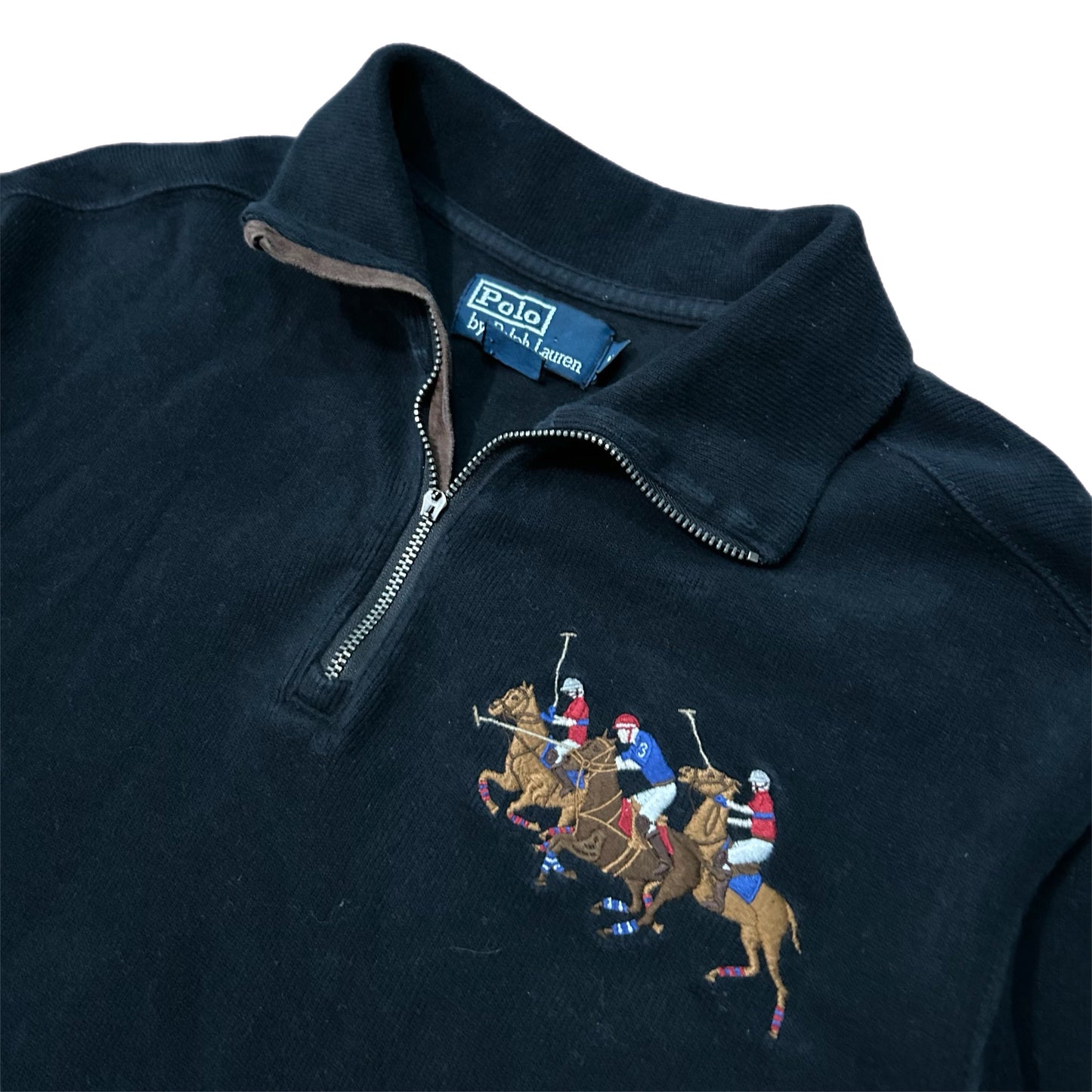 (M) Vintage Polo Ralph Lauren Triple Pony Quarter-Zip
