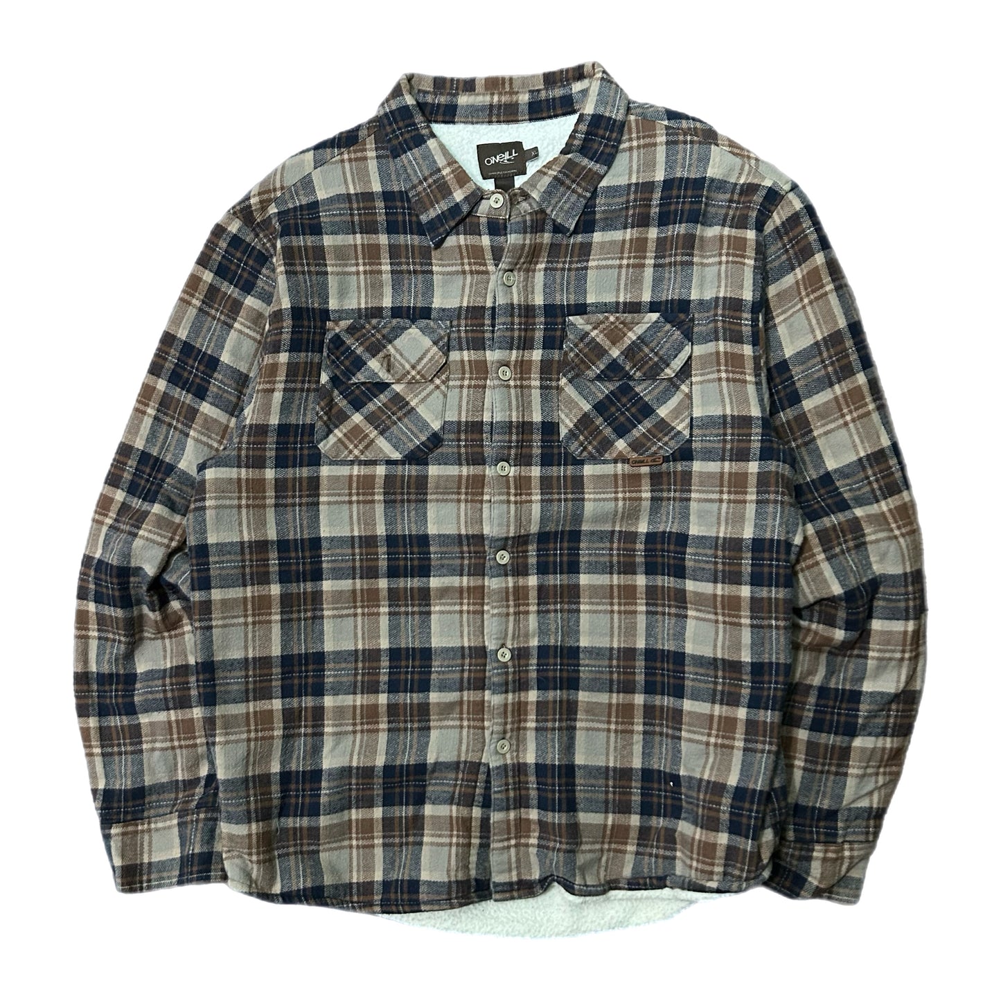 (XL) Y2K O'Neill Brown Plaid Flannel