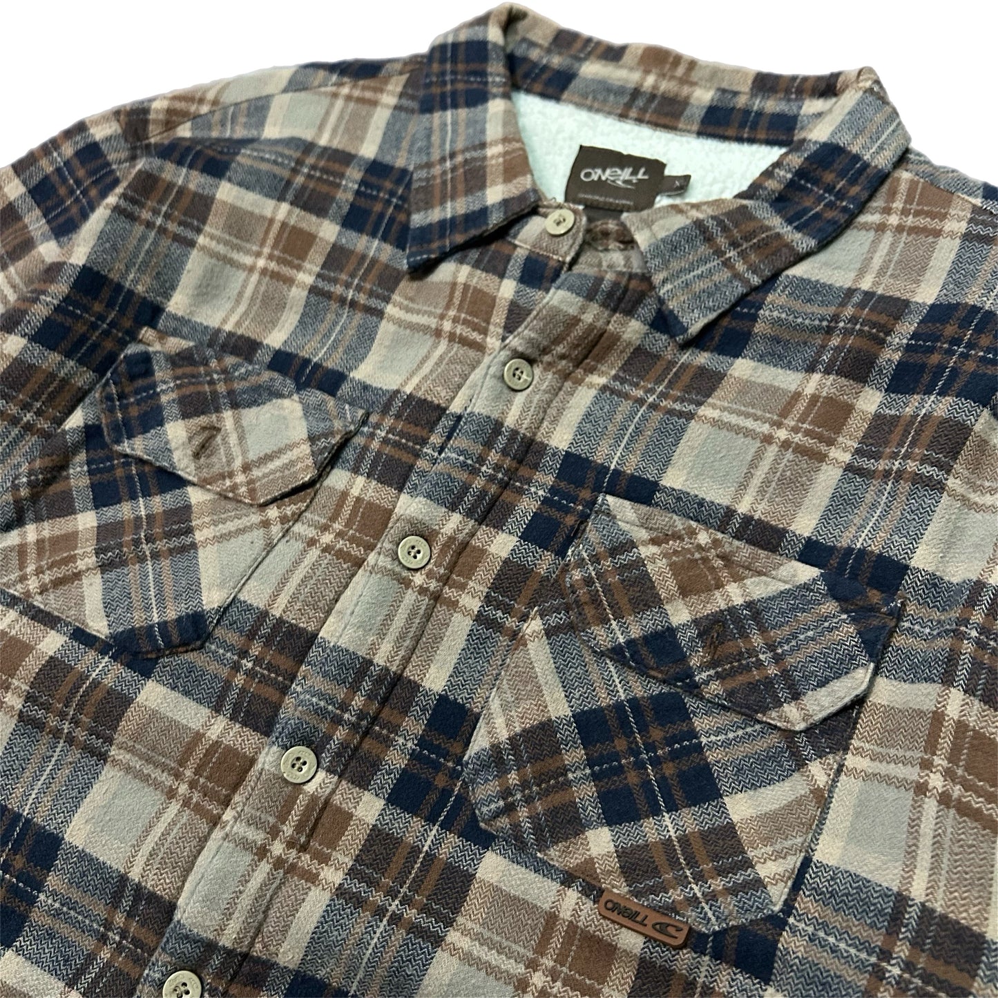 (XL) Y2K O'Neill Brown Plaid Flannel