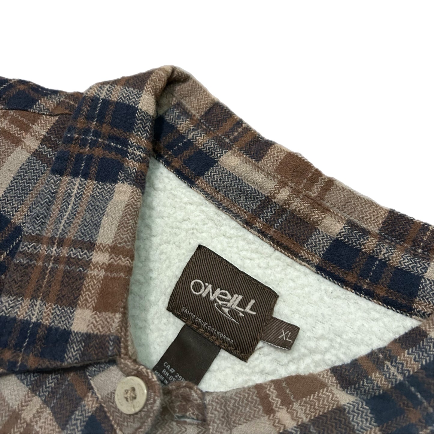 (XL) Y2K O'Neill Brown Plaid Flannel