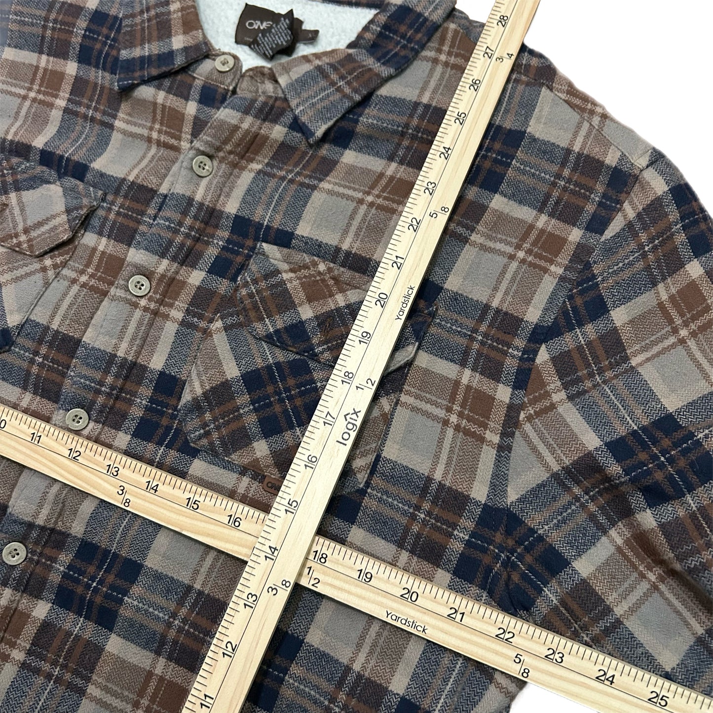 (XL) Y2K O'Neill Brown Plaid Flannel