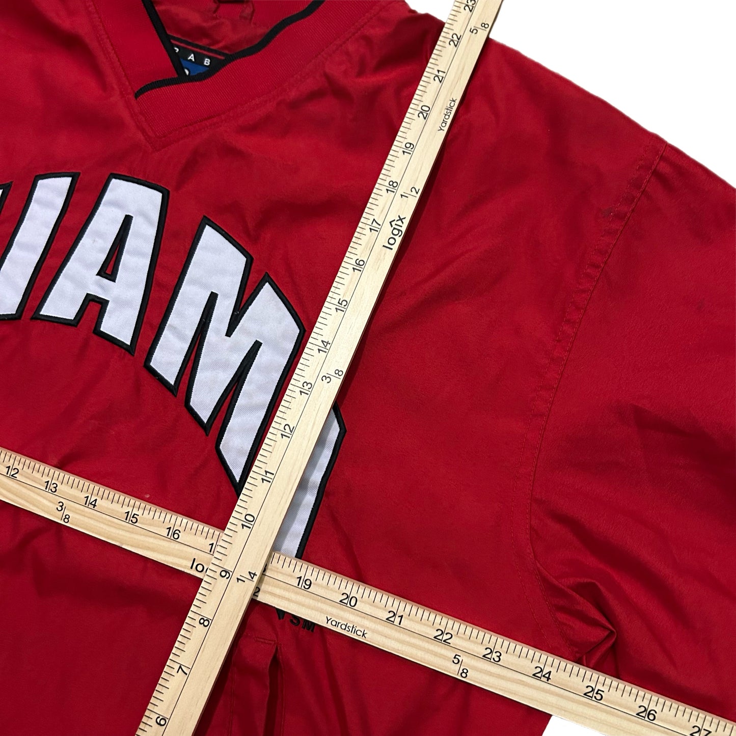 (M) Vintage Miami University Red Windbreaker Pullover