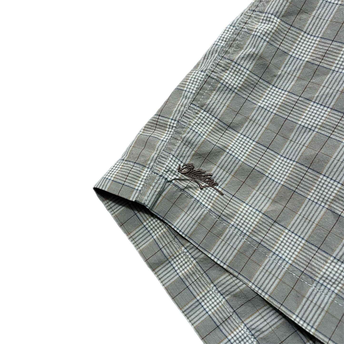 (36) 2000s Billabong Plaid Baggy Shorts