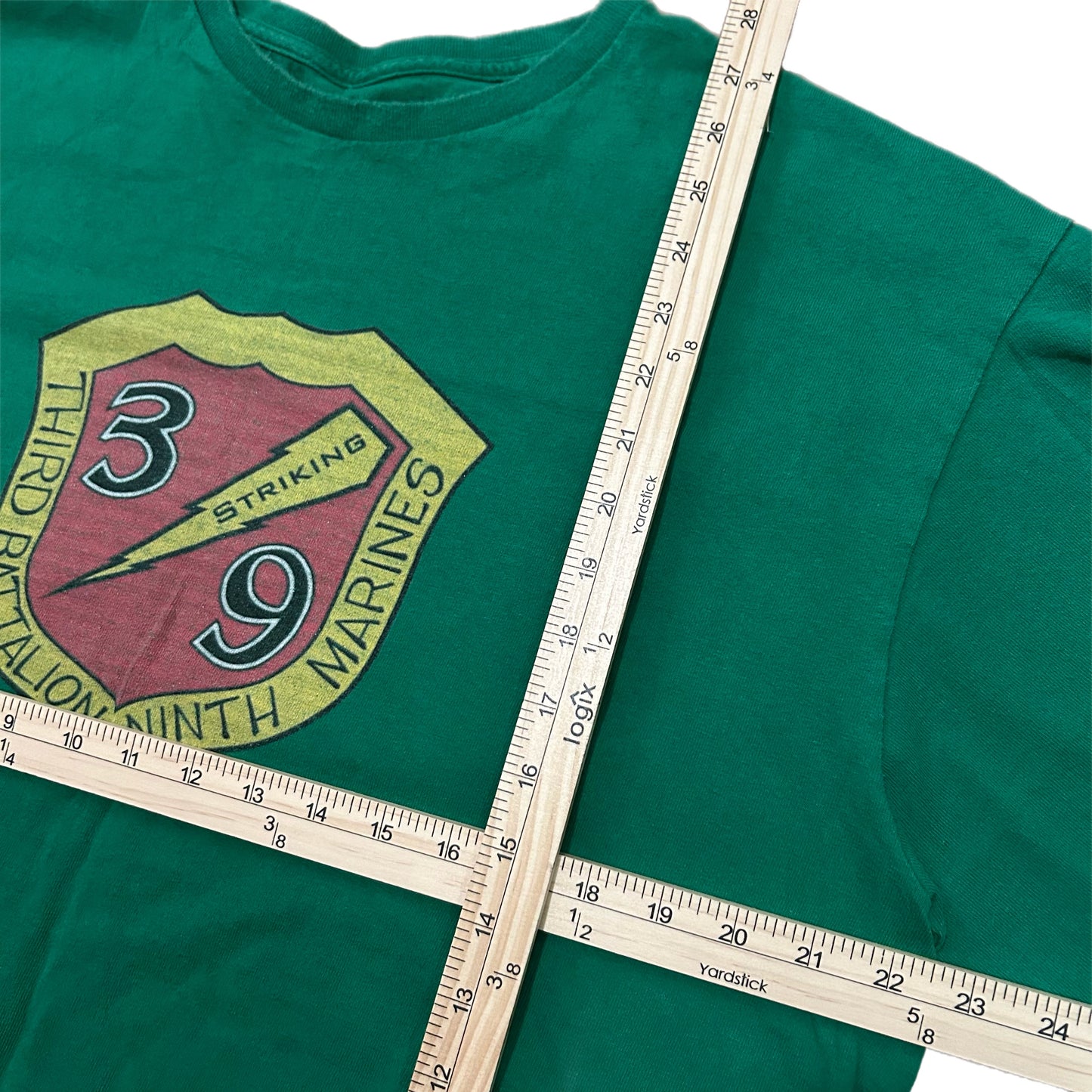 (XL) Third Battalion Ninth Marines Green T-Shirt